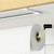 Kitchen Kitchen Roll Holder Under Cabinet, Wall Mounted Paper Towel Rack Decor(White)