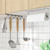 Kitchen Kitchen Roll Holder Under Cabinet, Wall Mounted Paper Towel Rack Decor(White)