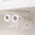 Kitchen Kitchen Roll Holder Under Cabinet,Paper Towel Decor(White)