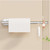 Kitchen Kitchen Roll Holder Under Cabinet Paper Towel Wall Mount Decor(Silver)