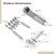 Pastry Cutter, Heavy Duty 5 Wheel Stainless Steel Dough Divider, Adjustable Multi-Wheel for Bakers and Chefs, Includes Small Serrated Pizza Cutter