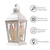 White Decorative Lantern Metal Candle Holder Hanging Lantern for Weddings Party Indooor Outdoor Home Decor