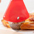 Shaped Pizza Cutter Wheel Stainless Steel(Red)