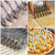 5-wheel Stainless Steel Pizza Cutter Adjustable Pastry Dough Slicer Silver