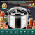 16 Quart Heavy Duty Aluminum Pressure Canner & Cooker, Stovetop Pressure Pot with Pressure Gauge & Multi Safety Valves, Compatible with Gas Electric Induction Cooktops, Large Batch Cooking