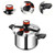 Stovetop Pressure Cooker with Secure Locks and Fast Cooking,12L