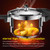 FTVOGUE Stainless Steel Pressure Cooker, 80 kPa with Steaming Rack (5L)
