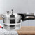 High Pressure Cooker Pot for Gas Stove and Induction Cooking, Silver