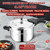 Stainless Steel Pressure Cooker 6 Quart, Heavy-Duty, Food-Grade, All Stovetop & Induction Compatible with Multi-Safety Lock System for Gas Electric Ceramic, Commercial Home Kitchen Use, Deeluban
