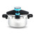 GRSJKRI Pressure Cooker, Canner with Control, Silver(Blue)
