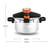 GRSJKRI Pressure Cooker, Canner with Control, Silver(Blue)