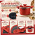 Micro Pressure Cooker Pot, 7L Quick Release Small Pressure Cooker, Red, Micro