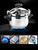 4L Mini Pressure Cooker, Portable Camping Stainless Steel Pressure Pan