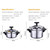 GRSJKRI Household Aluminum Pressure Cooker, Safety Explosion-proof Non-stick Pan, Gland Type Soup Pot, Skillet, All Kinds Of Stoves(2L)