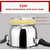 GRSJKRI Stainless Steel Pressure Cooker，Pressure Cooker Cookware, Polished Steel，gas Stove Induction Universal，Silver
