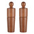 Easily Adjustable Salt And Pepper Mill Set,Wooden Seasoning Shakers,Refillable Condiment Dispenser Keeps grind Fresh(A)