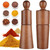 Easily Adjustable Salt And Pepper Mill Set,Wooden Seasoning Shakers,Refillable Condiment Dispenser Keeps grind Fresh(A)