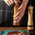 Easily Adjustable Manual Salt And Pepper Grinder Set With Wood Tray, Wooden Adjustable Coarseness Keeps grind Fresh(A)
