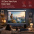 Pyle 72 Inch Pull Down Projector Screen | Manual Retractable Projector Screen, with Roll-Down Matte White Surface, Auto-Locking Height Adjustment, Wall or Ceiling Mount | Home Theater Accessories