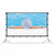 100 Inch Projector Screen with Stand, Movie Projector Screen Indoor/Outdoor Front/Rear 16:9 4K HD with Carry Bag, Movie Screen for Home, Backyard, Camping Theater