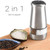 Easily Adjustable Electric Salt And Pepper Grinder Set,2 In 1 And Shakers,Adjustable Coarse Keeps grind Fresh