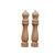 Manual Wooden Salt and Pepper Grinder Set, Hand Cranked Mill(2 Pieces 10 inch)