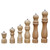 Manual Wooden Salt and Pepper Grinder Set, Hand Cranked Mill(2 Pieces 4 inch)