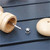 Manual Wooden Salt and Pepper Grinder Set, Hand Cranked Mill(2 Pieces 6 inch)