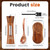 2 Pack Wooden Salt and Pepper Grinder Set(Style A)