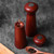 MXDLYHHHT Easily Adjustable 2pcs Wooden Salt and Pepper Grinder Set, Manual Adjustable Coarseness Keeps Grind Fresh