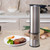 XJPWZER Electric Salt and Pepper Mill Set Automatic Herb Spice Grinder Adjustable Coarseness Gifts Kitchen Gadget(D)