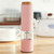 Easily Adjustable Electric Salt Pepper Grinder Set Led Light Automatic Spice Herb Mill Adjustable Coarseness Keeps grind Fresh(Pink,2pcs)