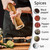 MPRKHV Wooden Pepper Mills Workmanship Salt and Grinder Spice Mill In A Set with Ceramic, Cleaning Brush