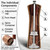 MPRKHV Wooden Pepper Mills Workmanship Salt and Grinder Spice Mill In A Set with Ceramic, Cleaning Brush