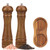 Wood Salt and Pepper Grinder Set with Adjustable Mill(5 inch)