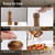 Wood Salt and Pepper Grinder Set with Adjustable Mill(5 inch)