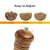 Wood Salt and Pepper Grinder Set with Adjustable Mill(8 inch)