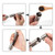 KMWHPJN Manual Salt and Pepper Grinder Set Thumb Push Mill Stainless Steel Spice Sauce Grinders With Metal Holder Kitchen Tool