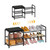 Shoe Storage Bench with Expandable Shoe Rack for Entryway, Closet, Garage