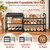 Shoe Storage Bench with Expandable Shoe Rack for Entryway, Closet, Garage