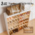 ANTBOX Foldable Shoe Rack Cabinet with Clear Doors, Extra Large Shoe Organizer for Entryway & Closet, Portable Dust-Free Storage Shelf Holds 32 Pairs (X-Large 32 Pairs)