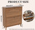 Fsbecl Shoe Cabinet Storage for Entryway with 2 Fluted Flip Drawers, Modern Freestanding Narrow Shoe Organizer with Adjust Shelves, Wooden Hidden Shoe Rack for Foyer, Hallway, Walnut