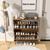 Fsbecl Shoe Cabinet Storage for Entryway with 2 Fluted Flip Drawers, Modern Freestanding Narrow Shoe Organizer with Adjust Shelves, Wooden Hidden Shoe Rack for Foyer, Hallway, Walnut