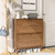 Fsbecl Shoe Cabinet Storage for Entryway with 2 Fluted Flip Drawers, Modern Freestanding Narrow Shoe Organizer with Adjust Shelves, Wooden Hidden Shoe Rack for Foyer, Hallway, Walnut