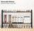 STO STO Long Expandable Shoe Rack 4-Tier, Adjustable Length 33.7”–47.5” Shoe Organizer, Metal Shoes Storage Shelf, Holds Up to 30 Pairs, Non-Slip Feet, for Closet, Entryway, Hallway, Front Door, Black