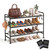 Tbzieoc 3 Tier Shoe Rack Metal Shoe Storage Organizer for Entryway Closet