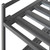 3-Tier Stackable 1" Slat Steel Frame Shoe Rack, 27.25"W x 12.75"D, Ash Gray