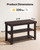 Amada 3 Tier Bamboo Shoe Rack Bench for Entryway, Living Room, Brown
