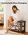 Amada 3 Tier Bamboo Shoe Rack Bench for Entryway, Living Room, Brown