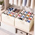Shoe Organizer for Closet, Foldable Shoe Storage with Adjustable Dividers